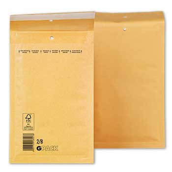 Envelope Almofadado 120x215mm Kraft 75g Nº00 2/B 1un