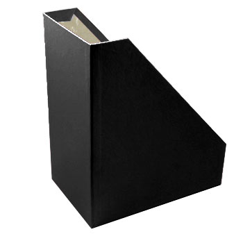 Porta Revistas 30x25x16cm Cartão Preto