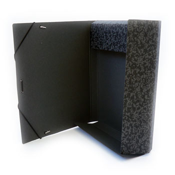 Pasta Cartão Hidraulico A4 L25 Abas/Elásticos Preto