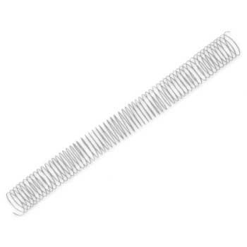 Argolas Espiral Metálicas Passo 5:1 30mm Prata 50un