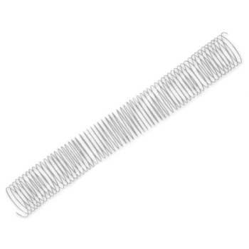 Argolas Espiral Metálicas Passo 5:1 44mm Prata 25un