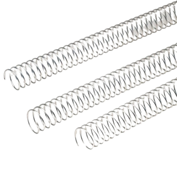 Argolas Espiral Metálicas Passo 5:1 50mm Prata 25un
