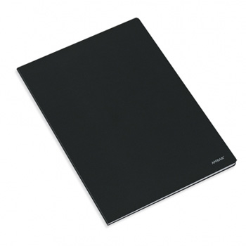 Caderno Agrafado A4 Liso Ambar Preto 80Fls 1un