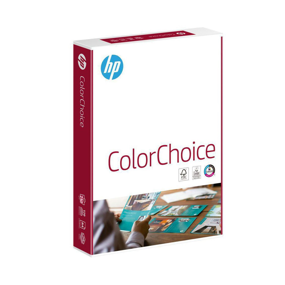 Papel 250gr Fotocopia A4 HP Color Choice 1x250Fls