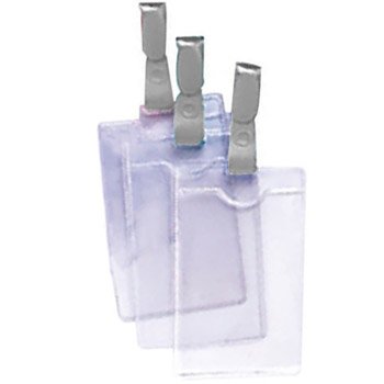 Porta-Nomes Vertical 62x108mm Mola Cinza 12un