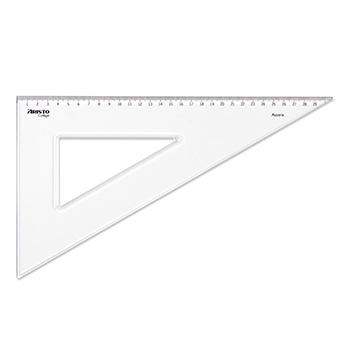 Esquadro Plástico Cristal 60G-30cm Aristo Geocollege AR23630