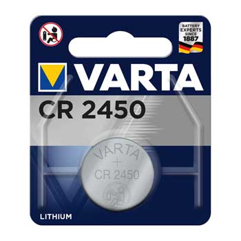 Pilhas CR2450 Lithium Varta 3V 560mAh 1un