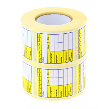 Etiquetas Pré-impressas Congelação 40x46mm 2x500=1000un