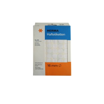Etiquetas Redondas 16mm Branco Herma2240 1728un