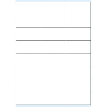 Etiquetas 070x036mm 100Fls A4 Transparente Markin 2400un