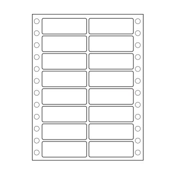 Etiquetas Continuas 2 Vias 102x36mm Cx8000