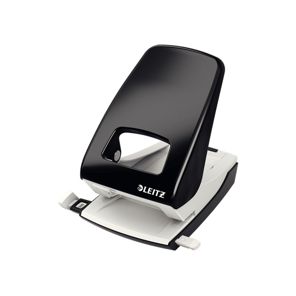 Furador 40 Folhas Leitz 5138 4mm c/Regua Preto