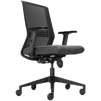 Cadeira Operativa Giratória com Braços Thalis Preto