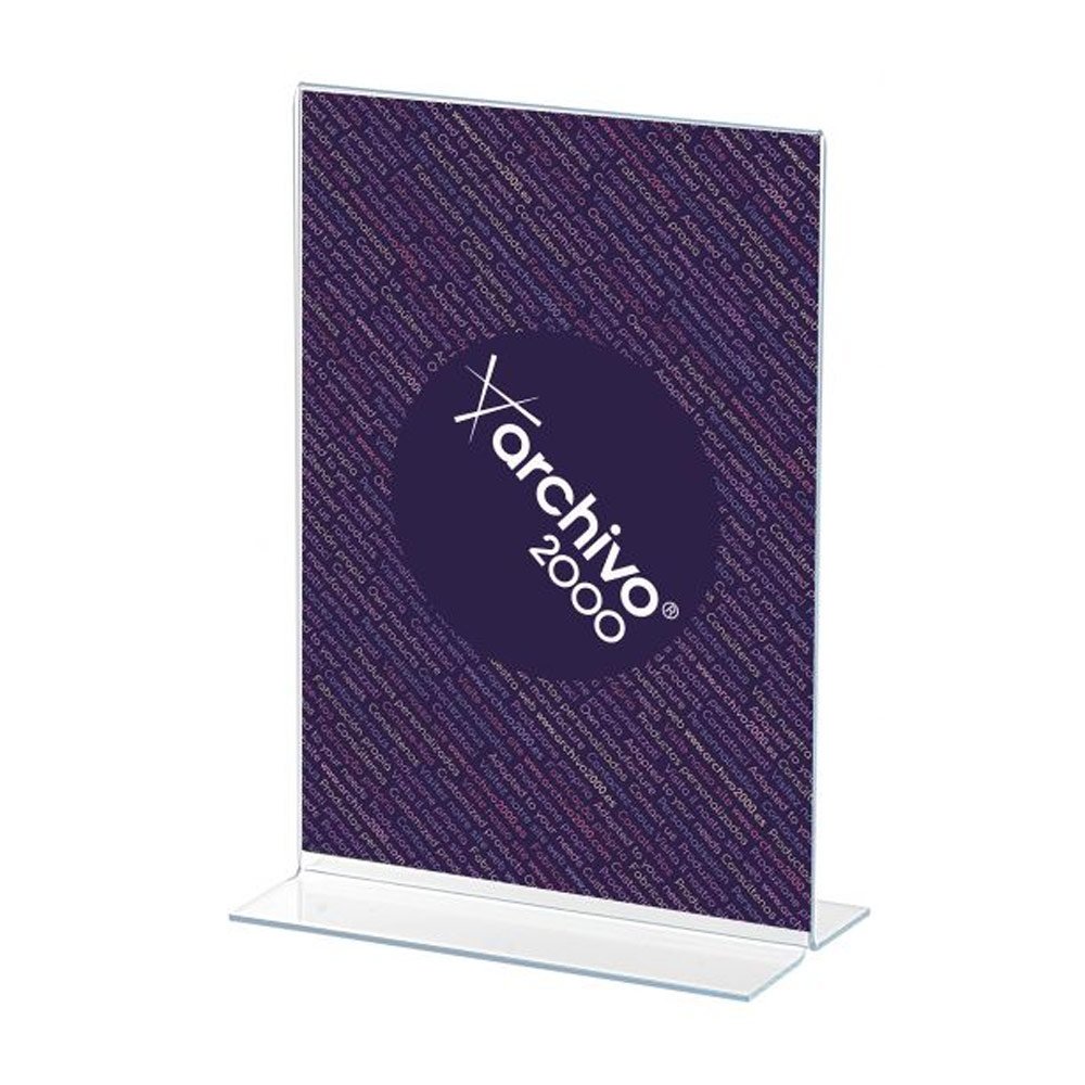 Expositor Mesa 100x300x430mm A3 em T Vertical