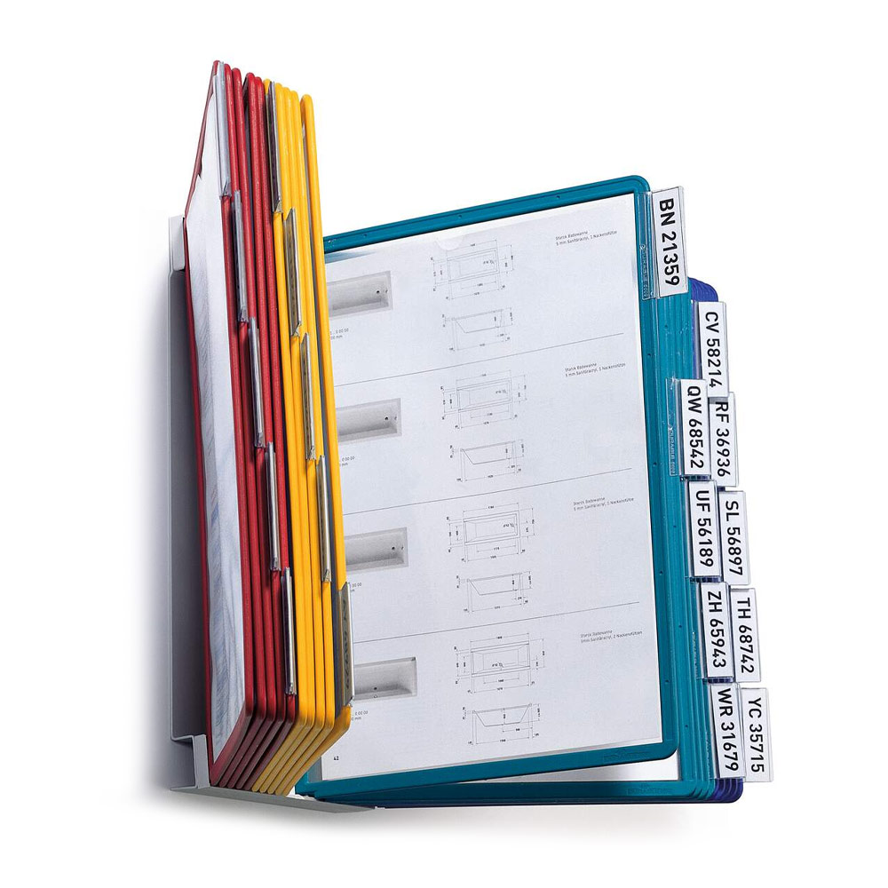 Expositor Suporte Parede 20 Bolsas A4 Durable VarioWALL 20