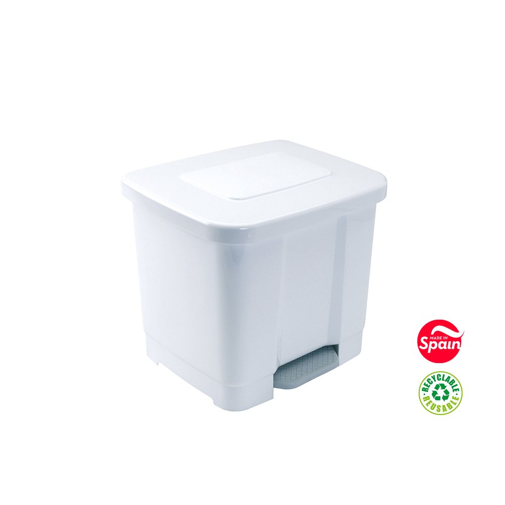 Contentor 35L Branco com Pedal