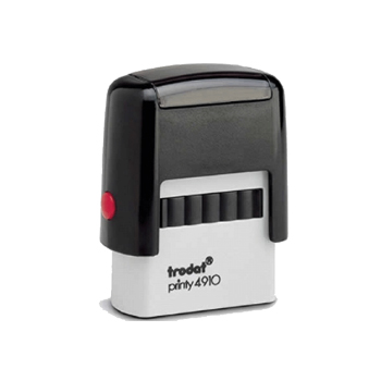 Carimbo 09x26mm Autotintavel Trodat Mod 4910 Corpo Cinza