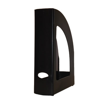 Porta Revistas 32x25x8cm Plástico Opaco Preto