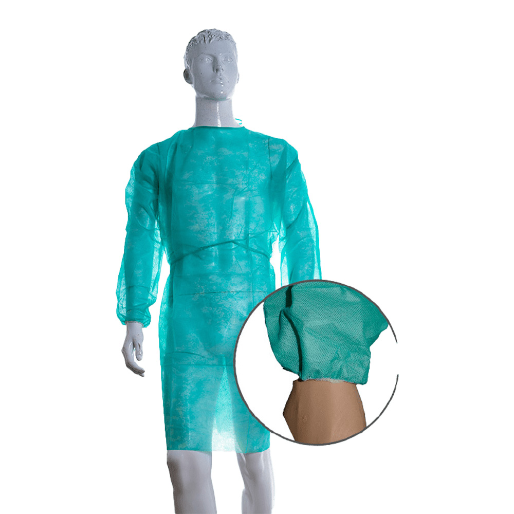 Bata Descartável Polipropileno 20g Verde 1un