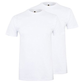 T-Shirt Adulto Algodão 155g Branco Tamanho XXL Pack 2un