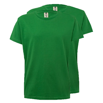 T-Shirt Criança Algodão 155g Verde Kelly Tamanho 3/4 Pack2
