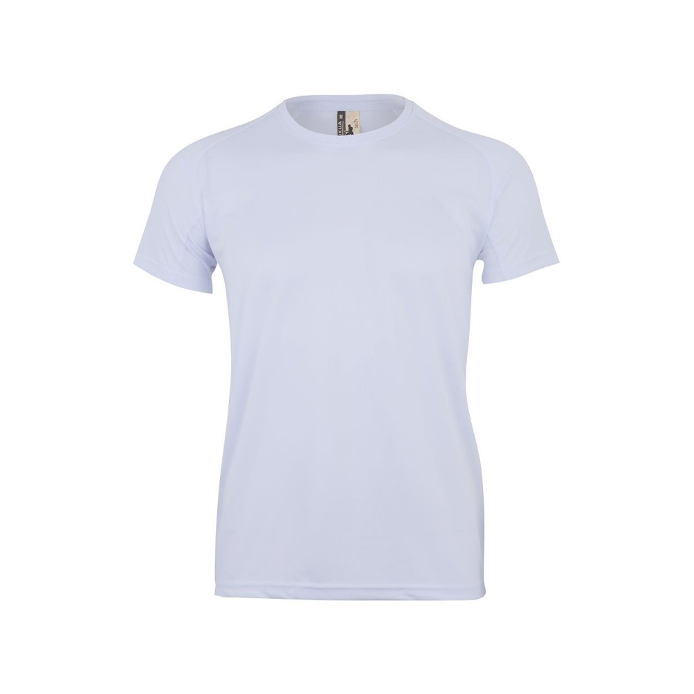 T-Shirt Adulto 100% Poliéster Bird Eye 130g Branco Tamanho M