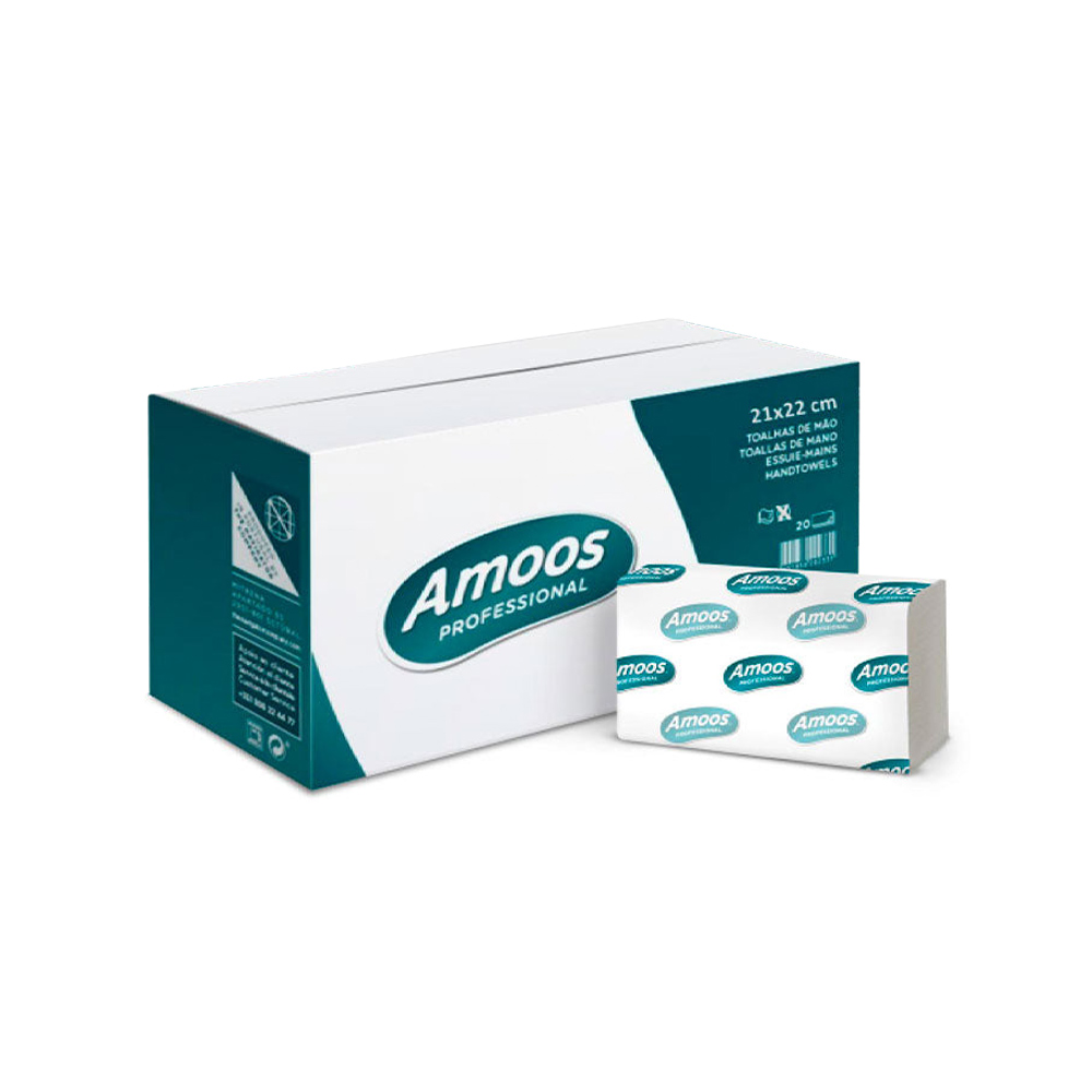 Toalhas Mão ZigZag 21x22 Amoos 2Fls Pasta 30x180=5400un