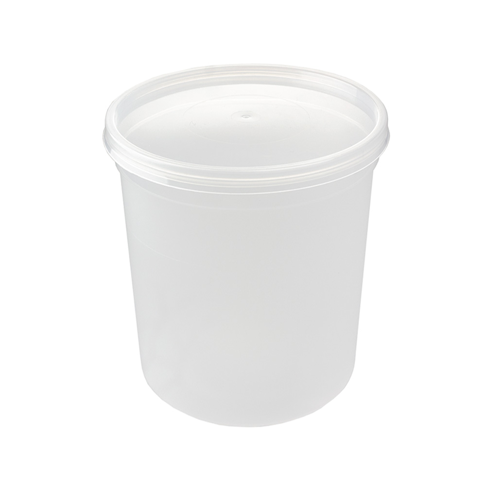 Embalagem Redonda Alimentar 1000ml PP c/Tampa 25un