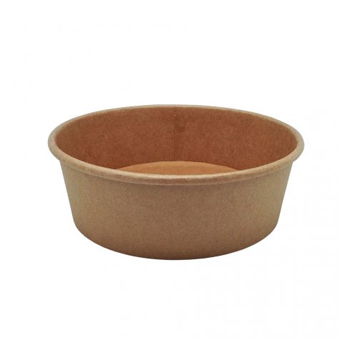 Saladeiras 500ml Cartão Redondo Ø150mm Cor Kraft 50un