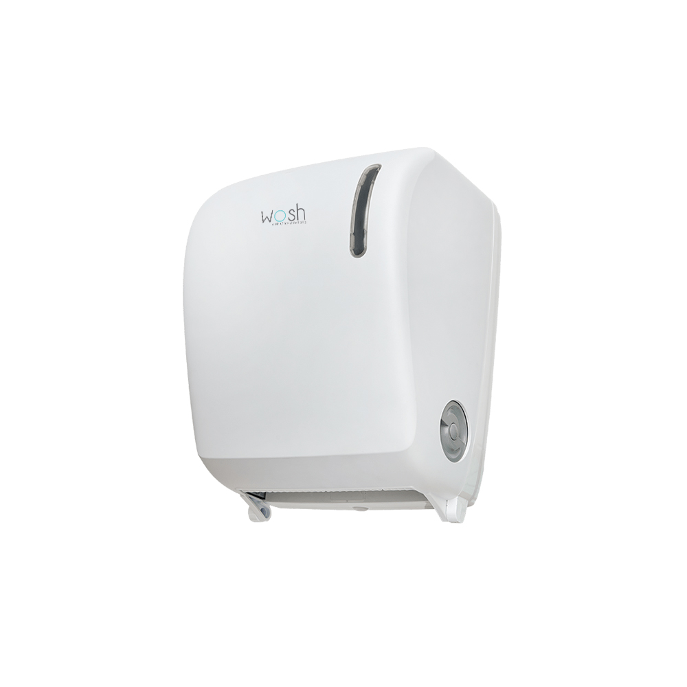 Dispensador Toalhas Rolo c/Auto-Corte Branco Mate
