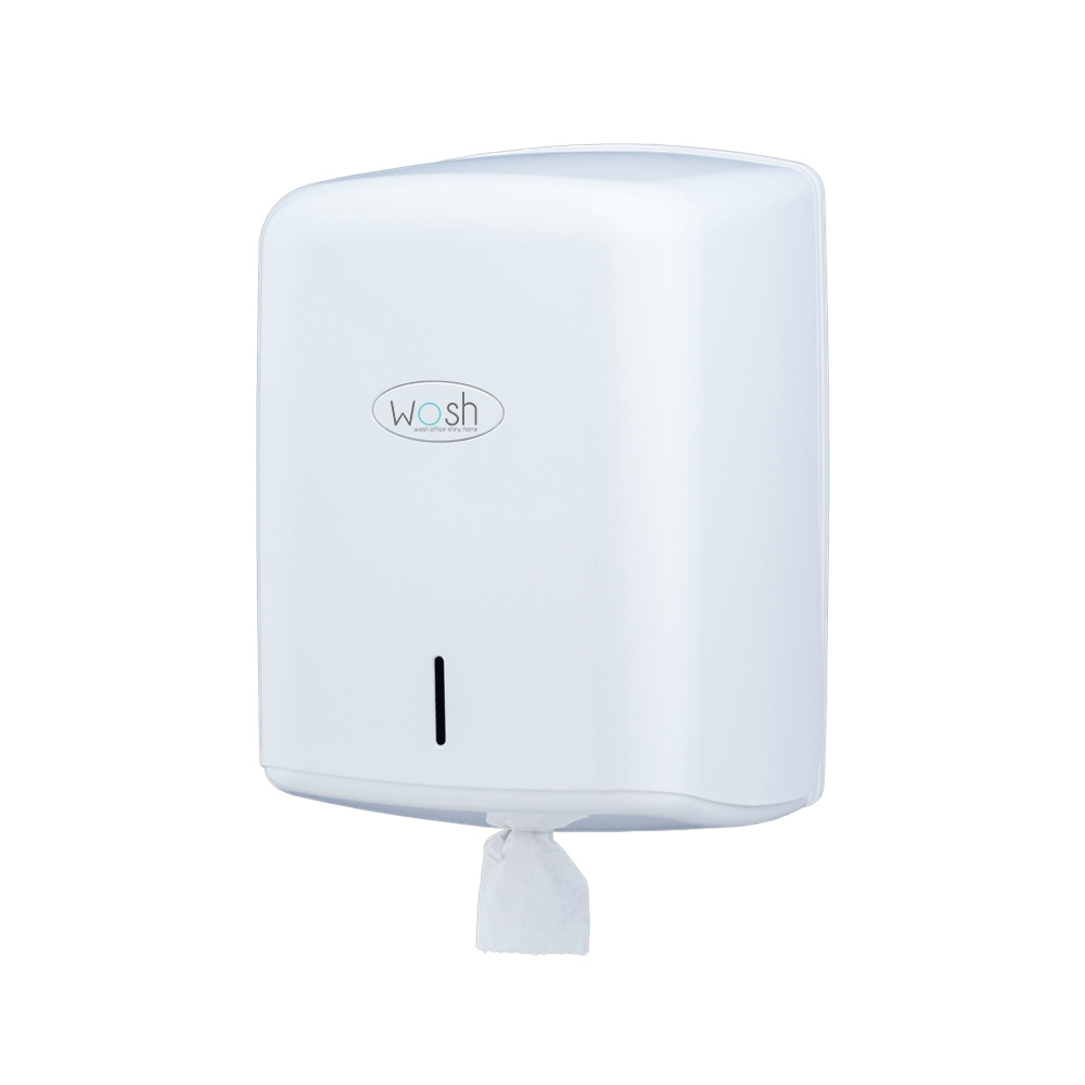 Dispensador Toalhas Rolo Extração Central Branco