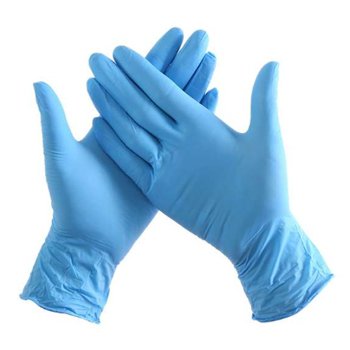 Luvas Nitrilo Tamanho XL s/Pó Azul 100un