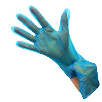 Luvas Polymer Tamanho L s/ Pó Azul 200un
