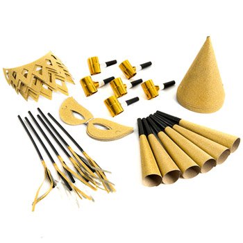 Sortido Festas Dourado para 6 pessoas