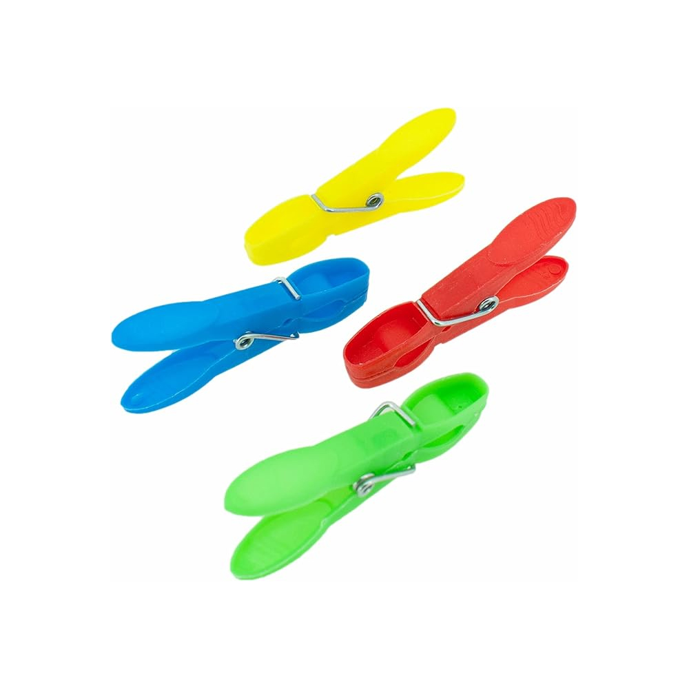 Molas Roupa Plástico Cores Sortidas 60un