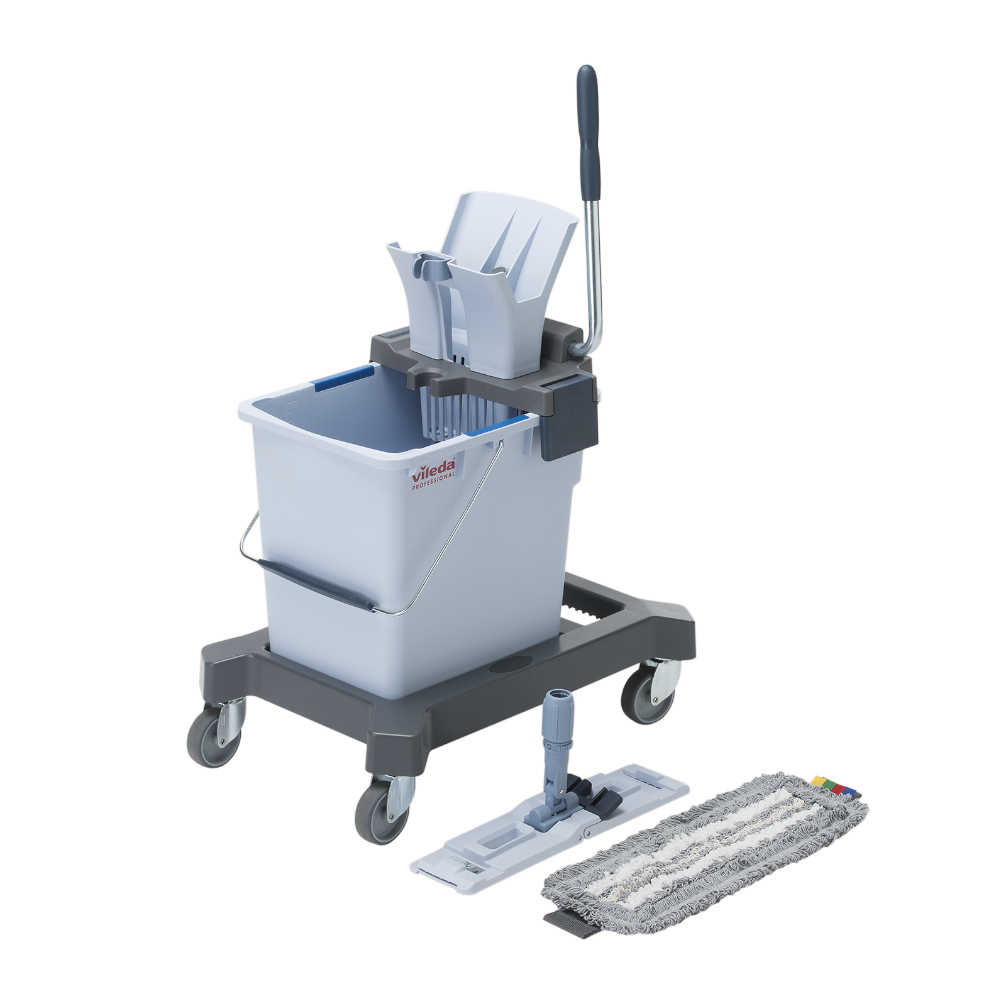 Balde 25L Kit Single Trio Cinza Vileda Professional