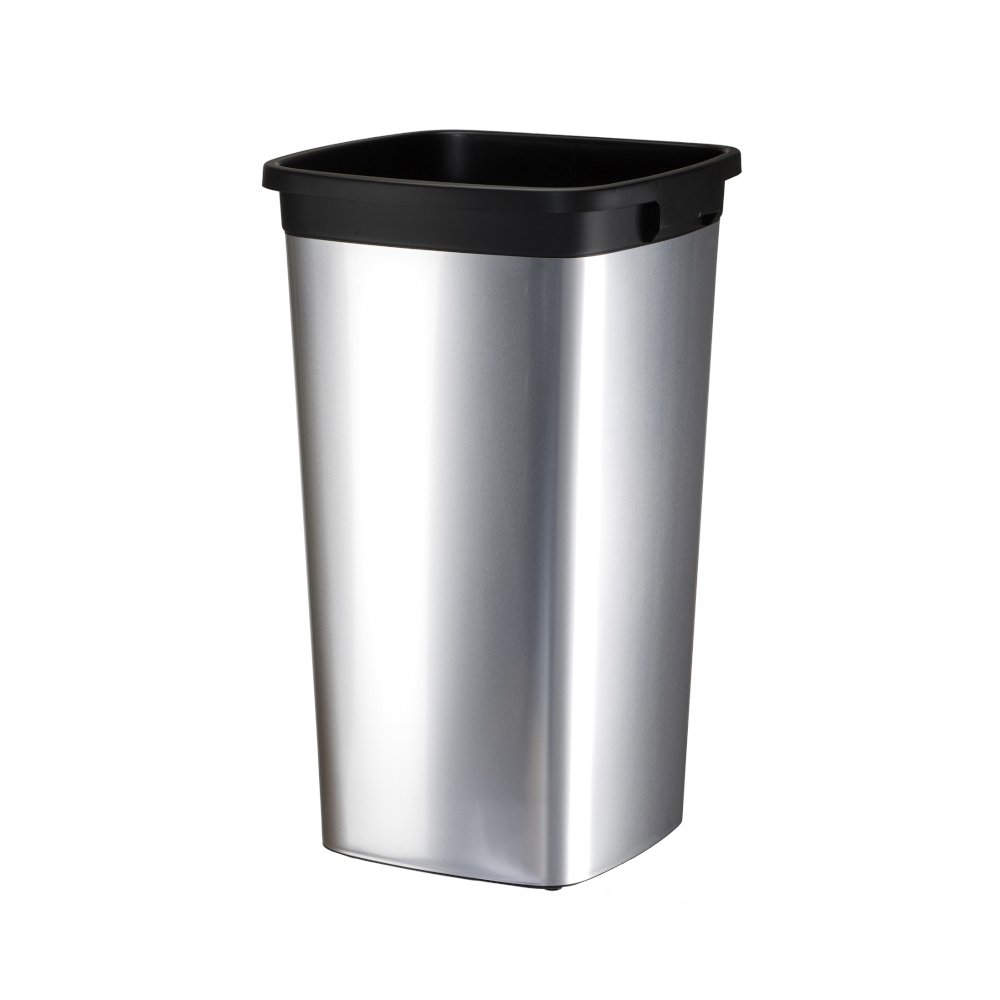 Contentor 60L Plástico Quadrado Iris Cor Metálico sem Tampa