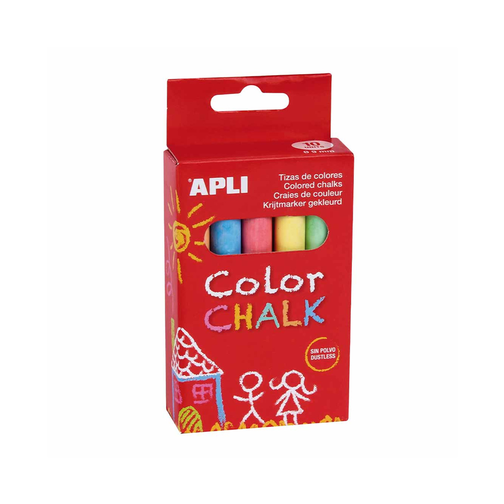 Giz Cores Sortidas Apli Cx 10un