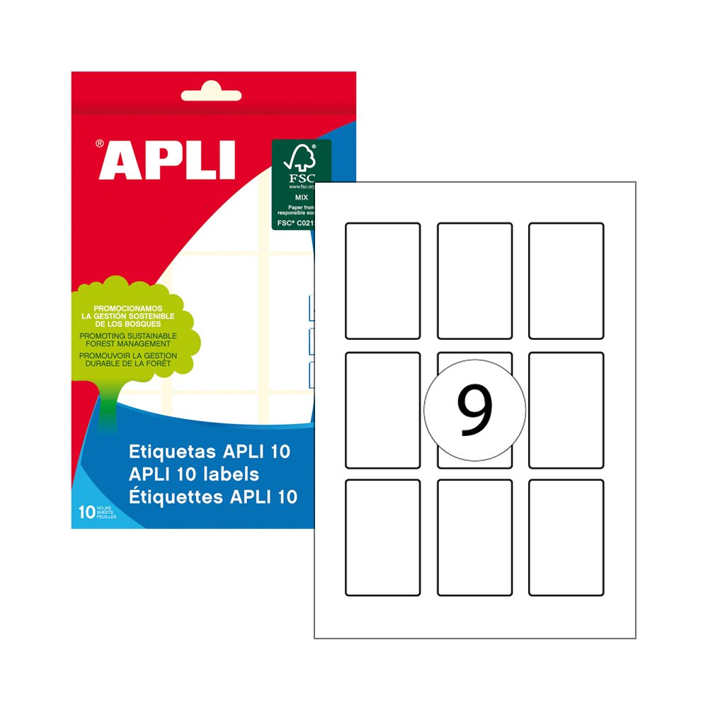 Etiquetas 034x053mm 10Fls A5 Apli 90un