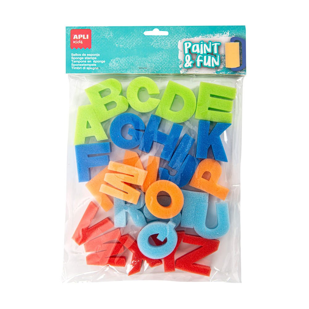 Esponja Carimbo ABC Apli Kids Paint & Fun 26un