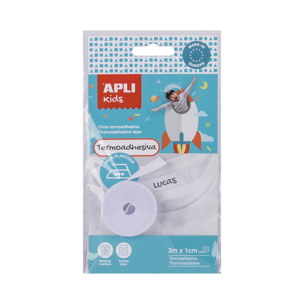 Fita Termoadesiva Têxteis 10mmx3m Apli Kids 1 Rolo
