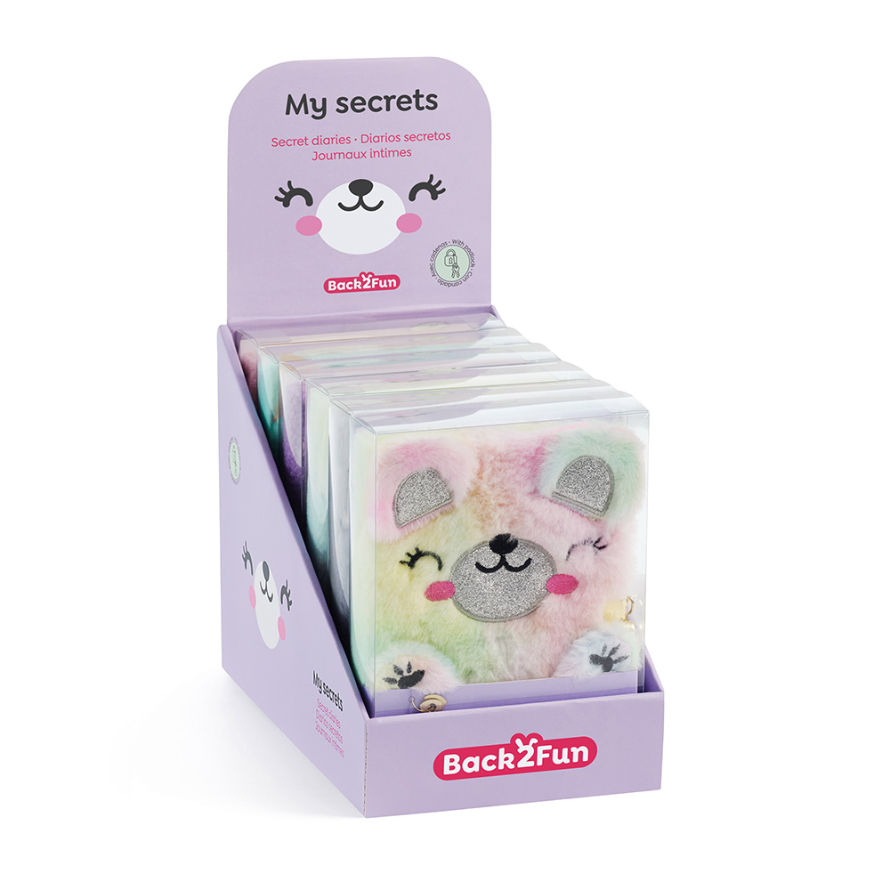 Diário Secreto 160x350mm Pautado My Secrets Expositor 9un
