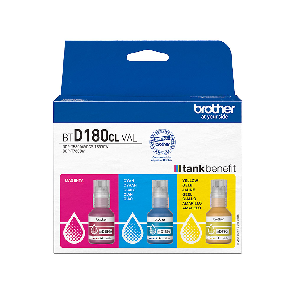 Pack Tinteiros Brother BTD180CLVAL 4 Cores
