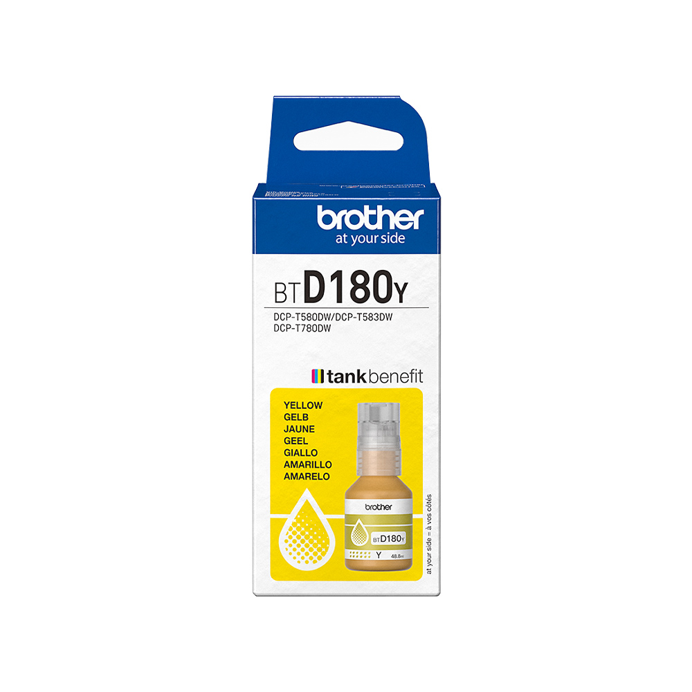 Tinteiro Brother BTD180Y Amarelo 5000 Pág.