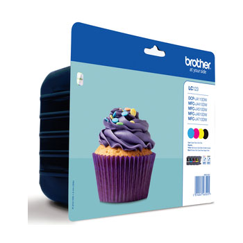 Pack Tinteiros Brother LC123VALBP 4 Cores