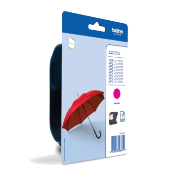 Tinteiro Brother LC225XLM Magenta 11,8ml 1200 Pág.