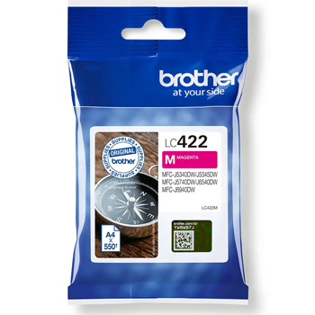 Tinteiro Brother LC422M Magenta 550 Pág.