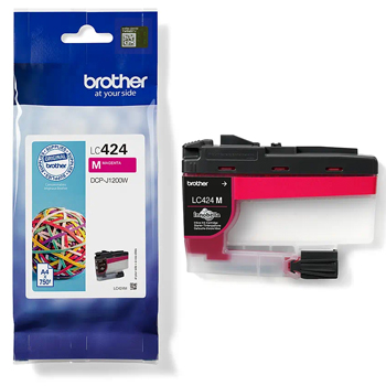Tinteiro Brother LC424M Magenta 750 Pág.