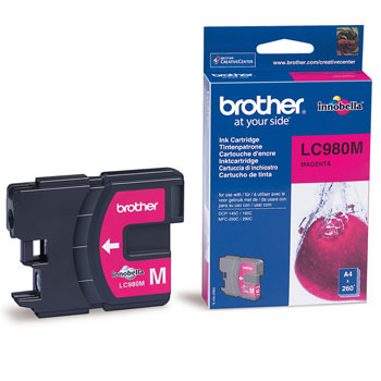 Tinteiro Brother LC980M Magenta 4,8ml 260 Pág.
