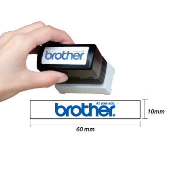 Carimbo 10x60mm Azul Brother PR1060E6P 6un